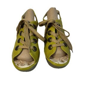 Fly London Green Open-Toe Sandals